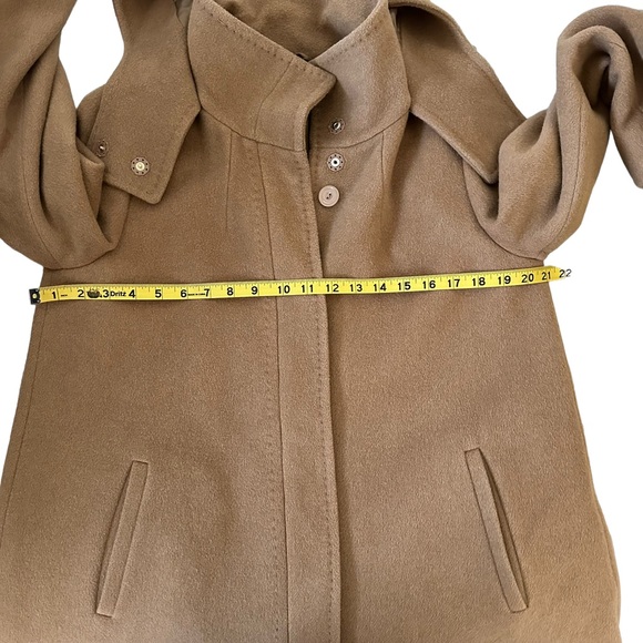 MaxMara STUDIO Angora Rabbit, SILK, & Wool Hooded Coat - Picture 10 of 12